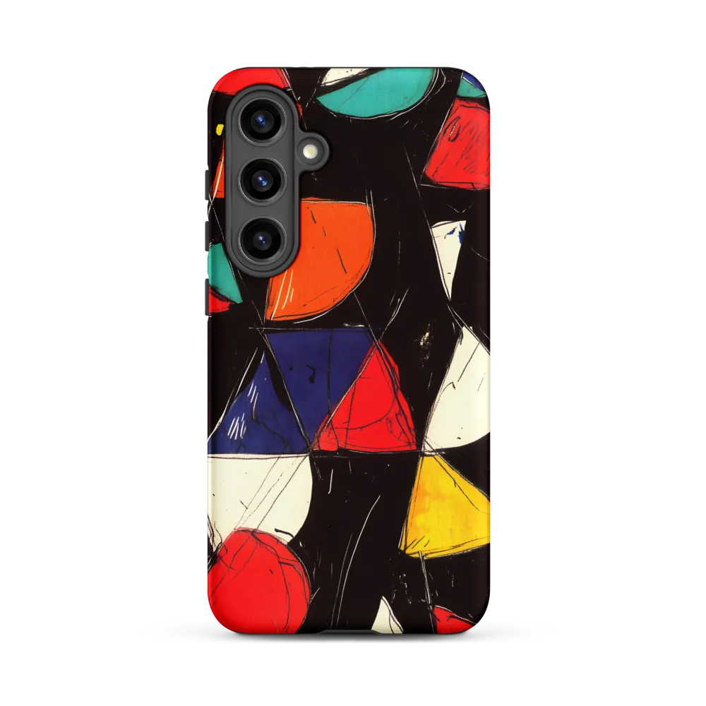 Vibrant Geometric Symphony | Phone Case |  S24 Plus | Tough Case | Matte