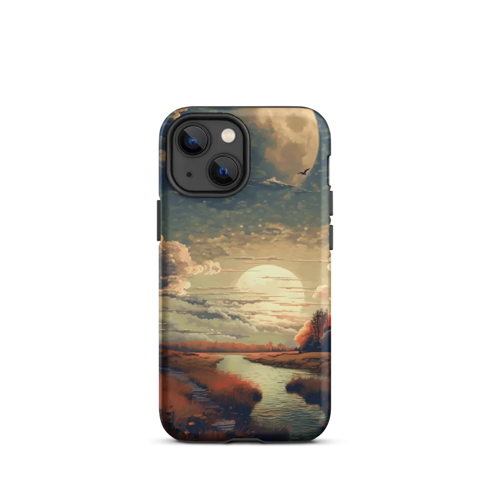 Whispers of Dusk: A Tranquil River Landscape
