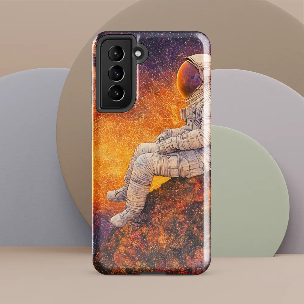 Cosmic Contemplation | Phone Case |  S21 FE | Tough Case | Glossy