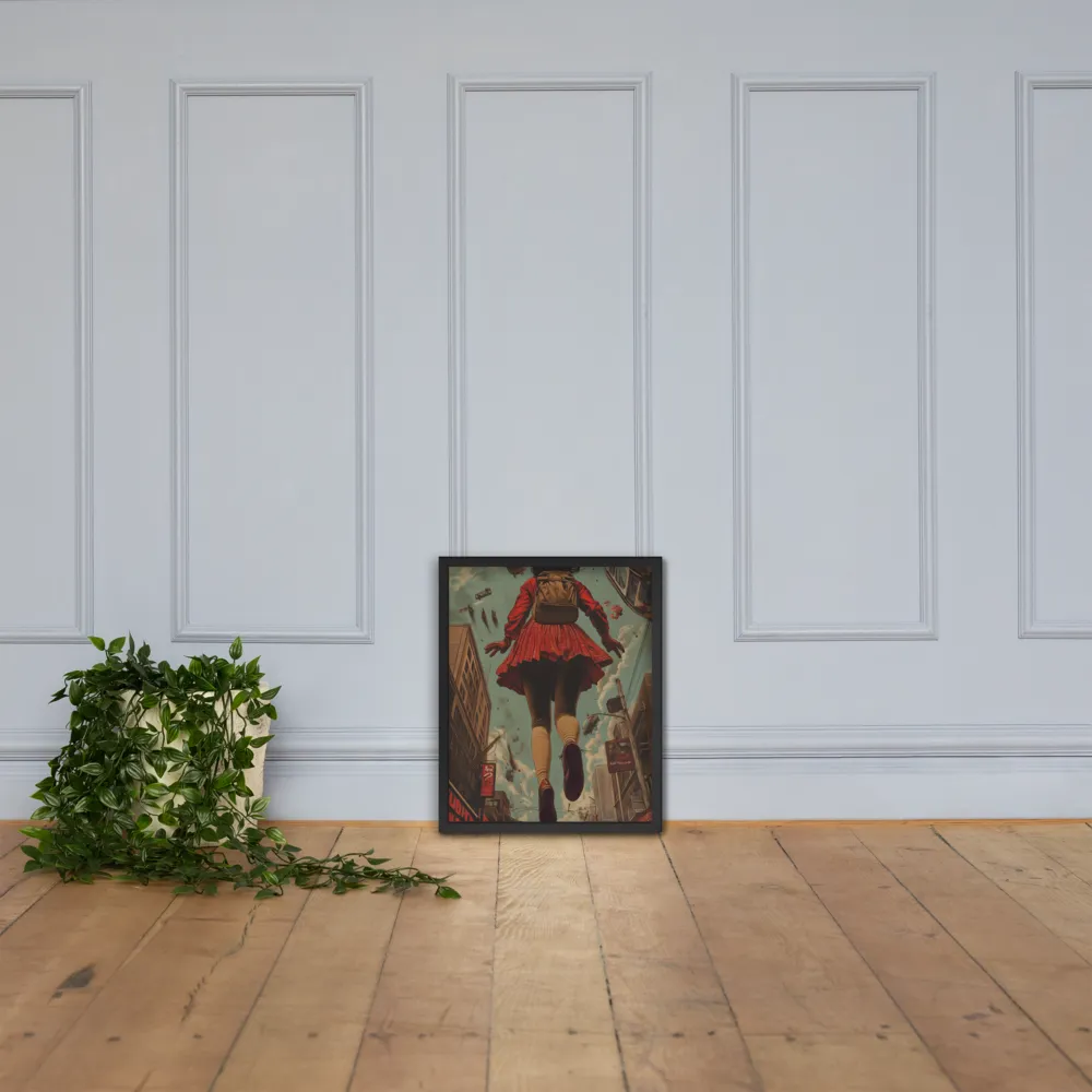 Flight of the Urban Dreamer | Poster with Black Frame | 16″×20″