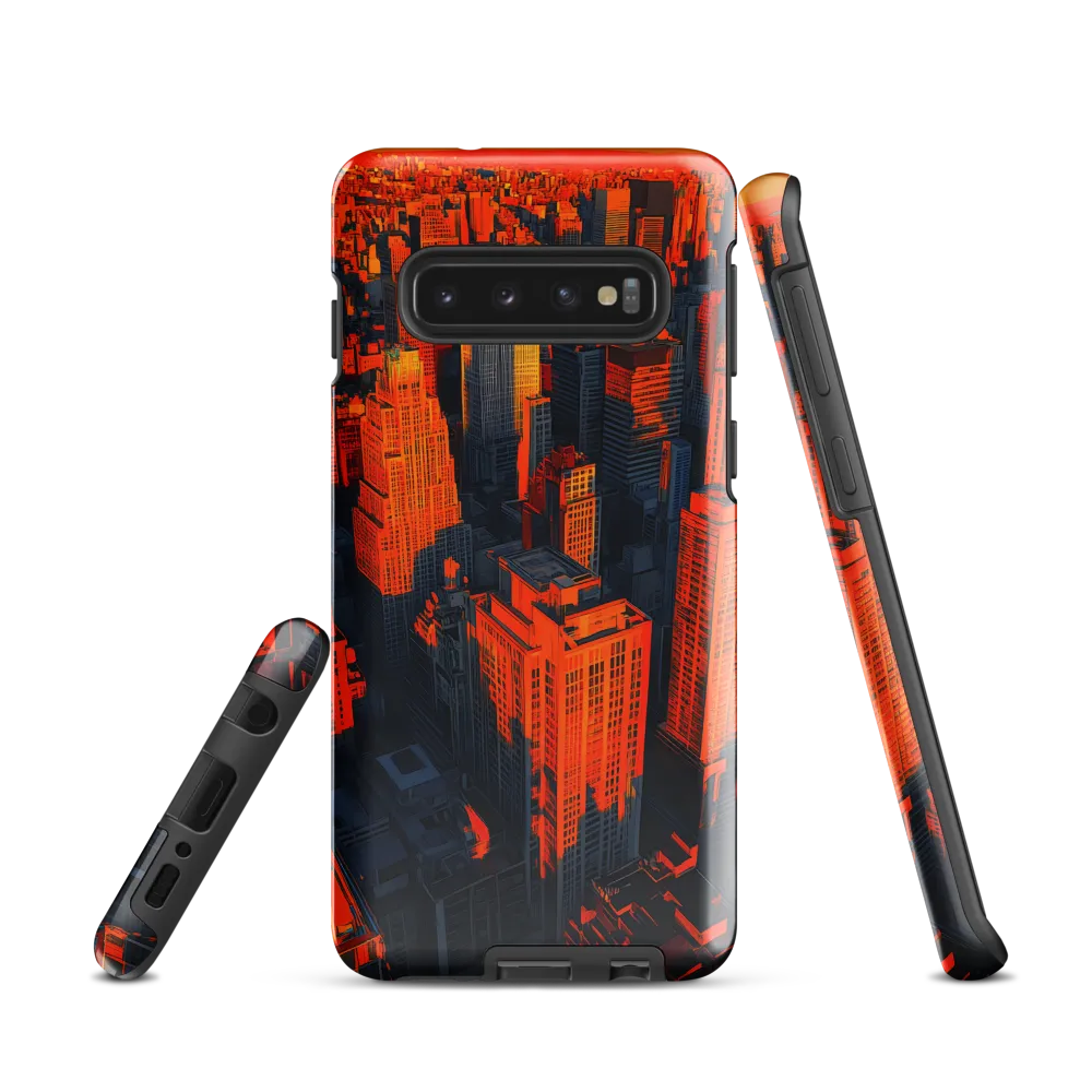 Urban Dawn: A Digital Ode to Skyscrapers | Phone Case |  S10 | Tough Case | Glossy