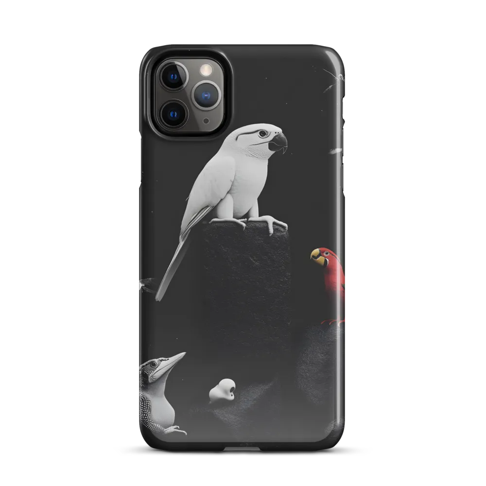 Harmony in Monochrome: A Surreal Assembly of Nature | Phone Case |  11 Pro Max | Snap Case | Glossy