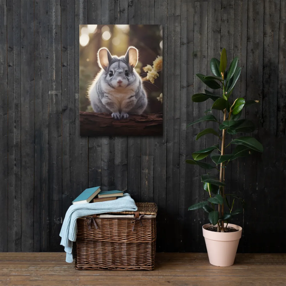 Curious Chinchilla in the Forest