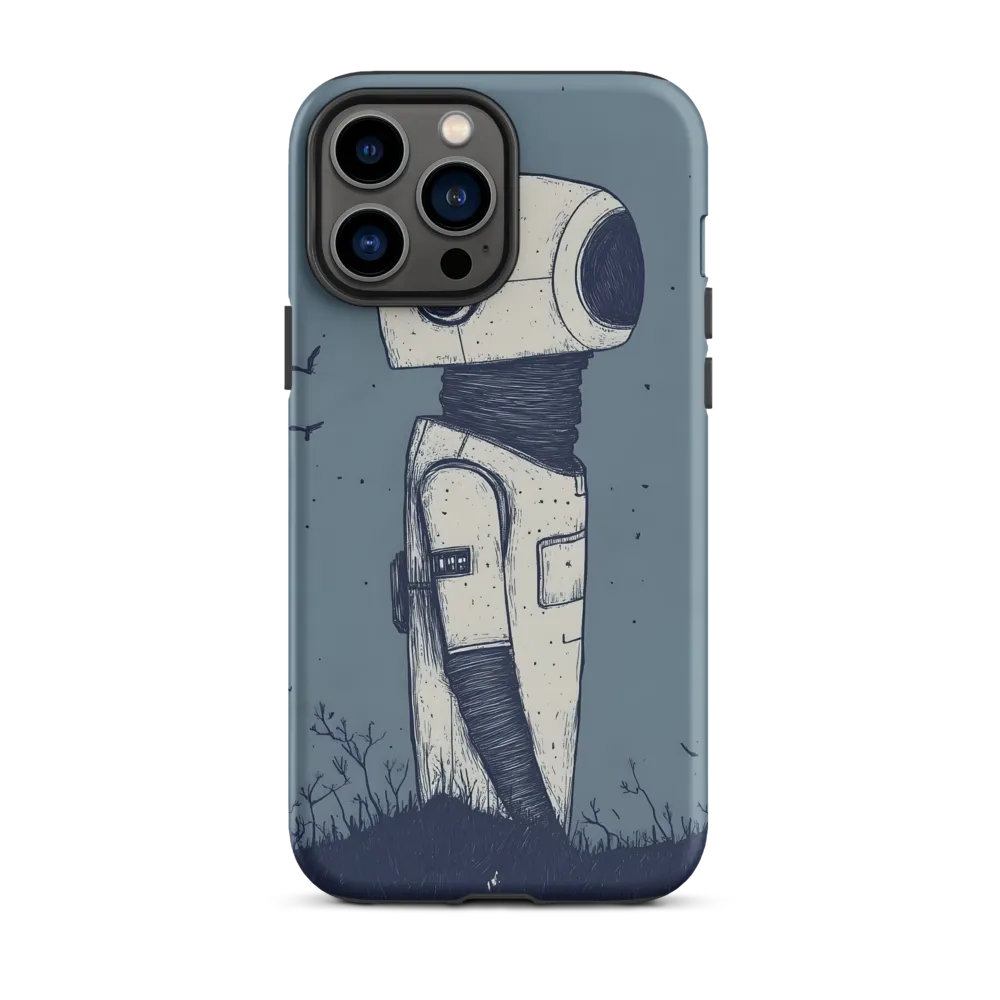 Contemplative Robot in a Barren Landscape