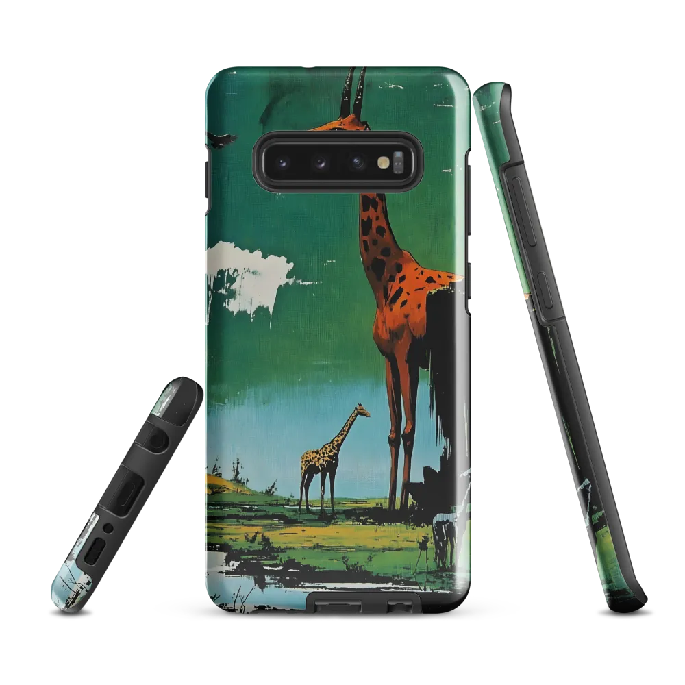 Giraffe Reverie | Phone Case |  S10 Plus | Tough Case | Glossy