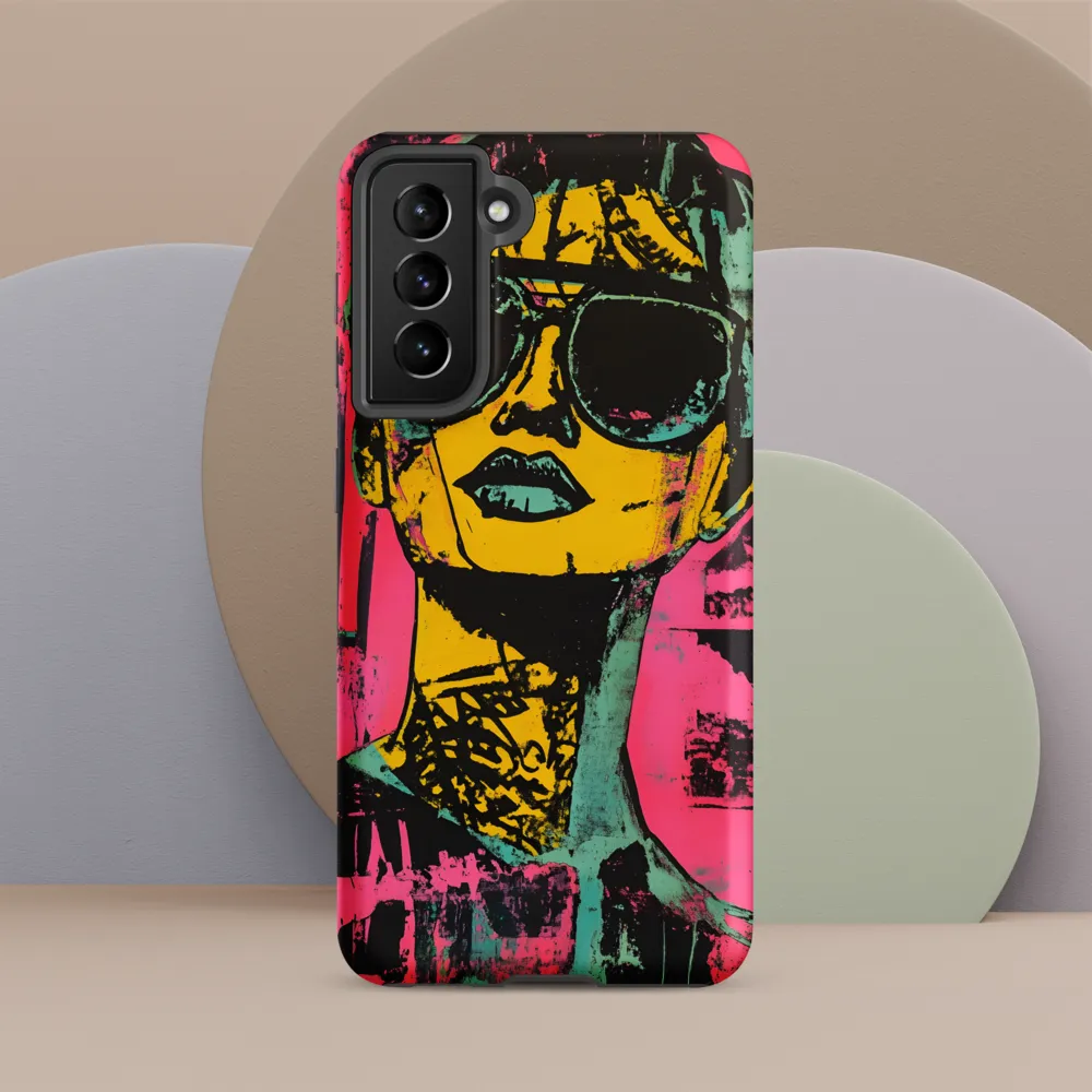 Confident Portrait in Neon Colors