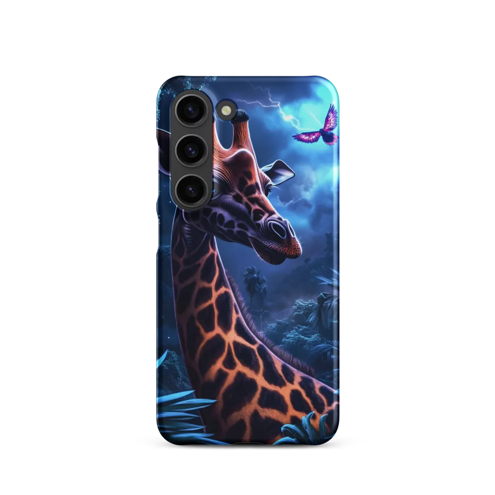 Mystical Giraffe in Twilight Jungle