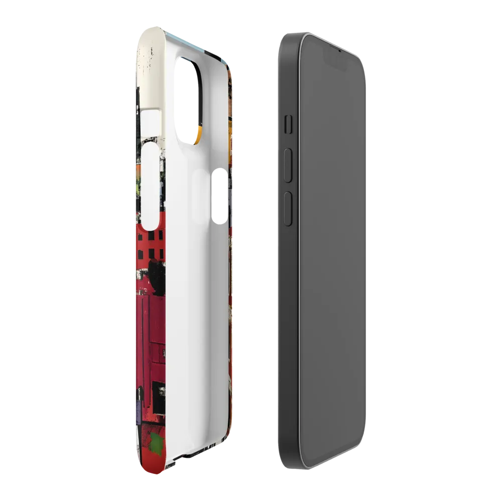Urban Collage: A Vivid Cityscape | Phone Case |  14 | Snap Case | Matte