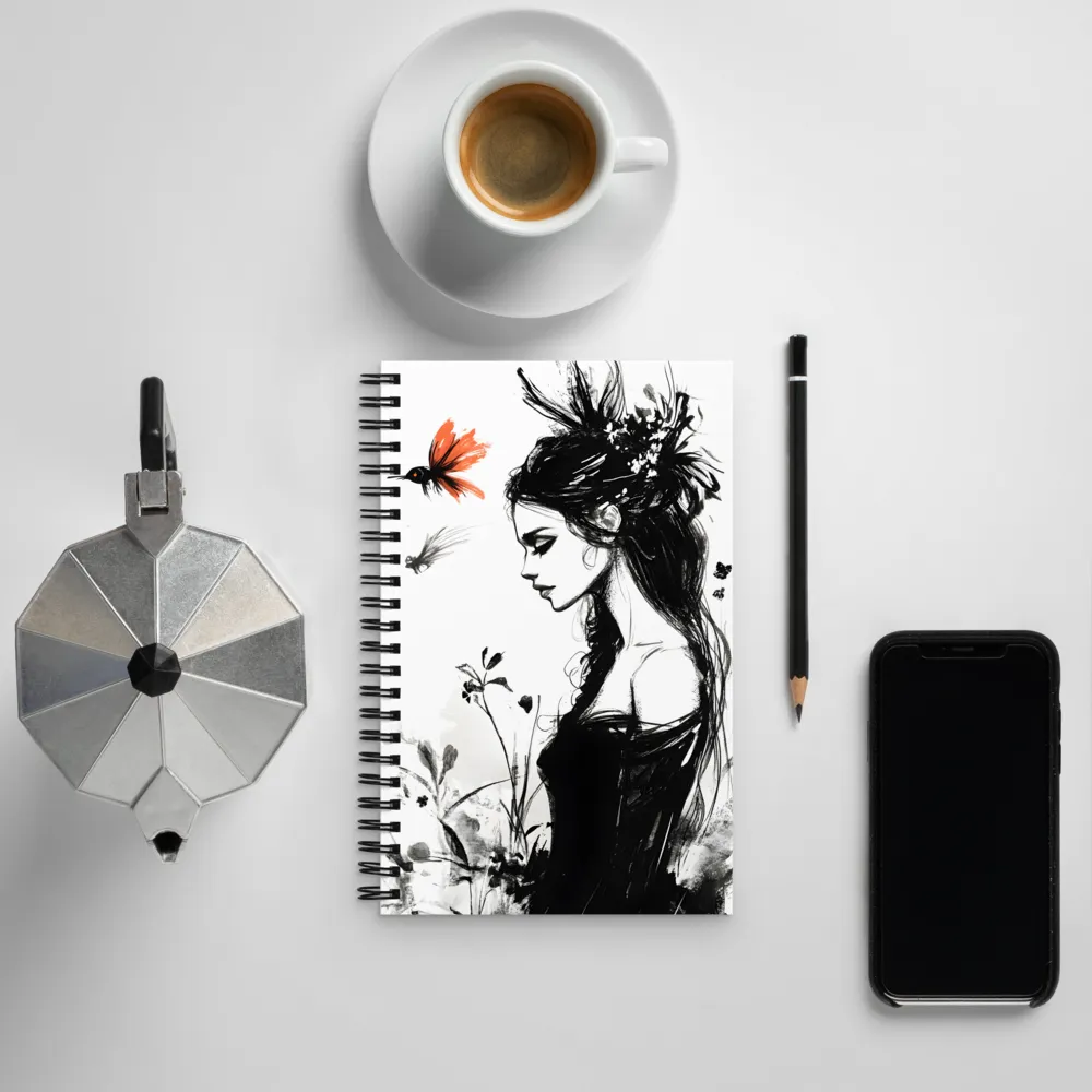 Whispers of Elegance | Spiral Notebook