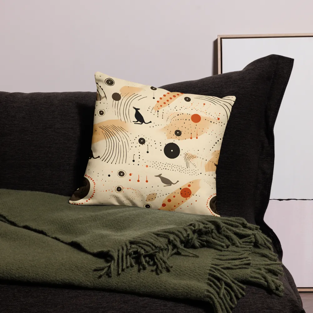 Playful Patterns in Earth Tones | Pillow Case | 18″×18″