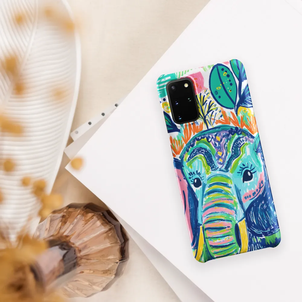 Whimsical Elephant Portrait | Phone Case |  S20 Plus | Snap Case | Matte