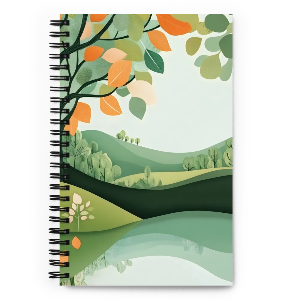 Autumn's Reflection | Spiral Notebook