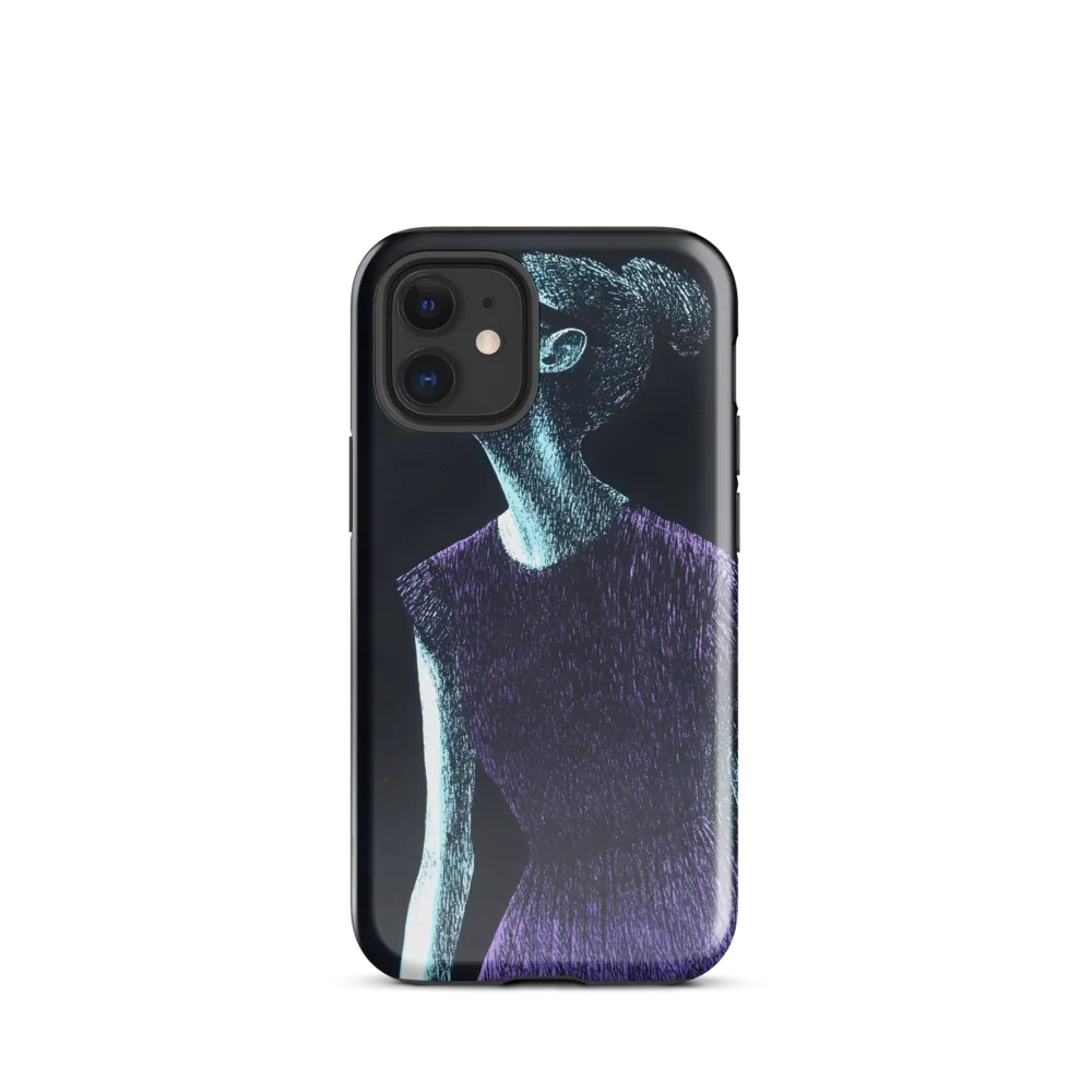 Contemplative Elegance | Phone Case |  12 mini | Tough Case | Glossy