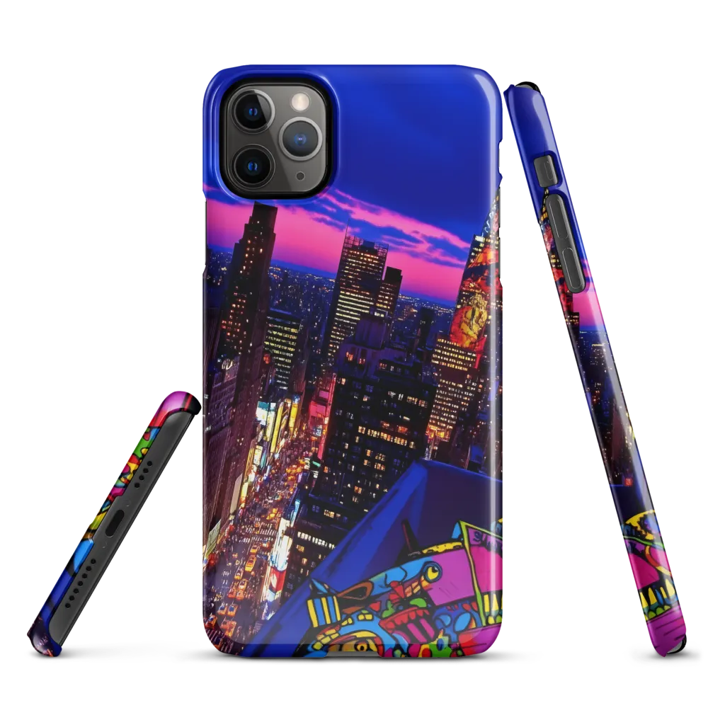 Neon Twilight: A City in Vibrance | Phone Case |  11 Pro Max | Snap Case | Glossy