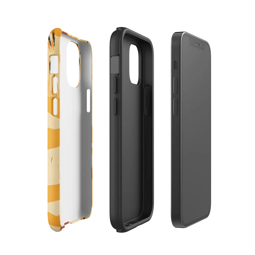 Embracing the Fields: A Floral Journey | Phone Case |  12 mini | Tough Case | Matte