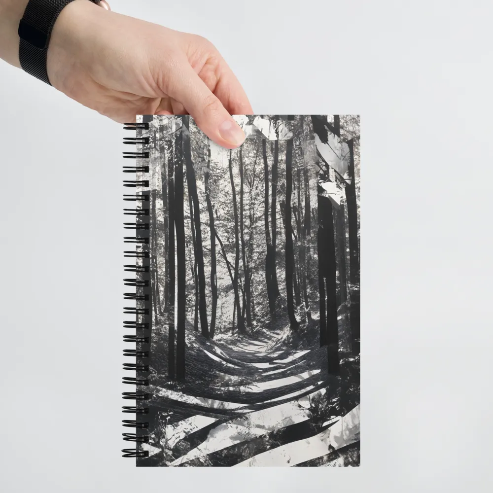 Pathway Through Shadows | Spiral Notebook