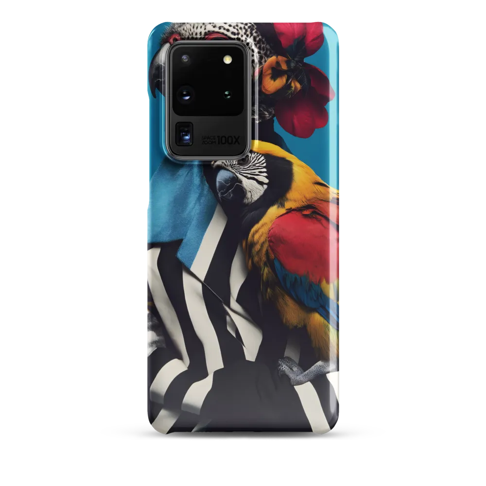 Vibrant Fusion of Flora and Fauna | Phone Case |  S20 Ultra | Snap Case | Glossy