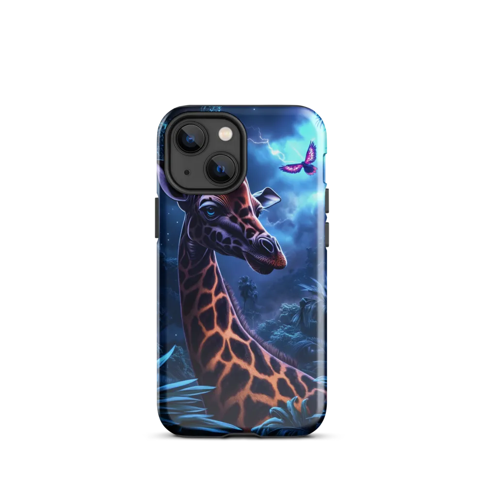 Mystical Giraffe in Twilight Jungle
