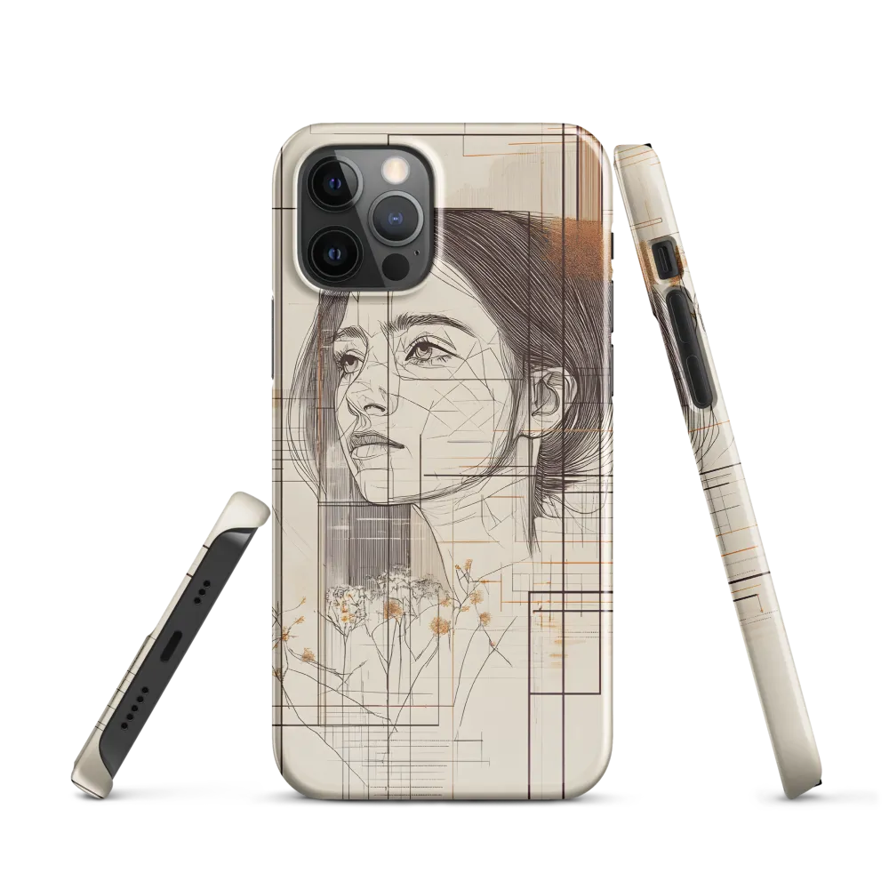 Serenity in Lines | Phone Case |  12 Pro | Snap Case | Glossy