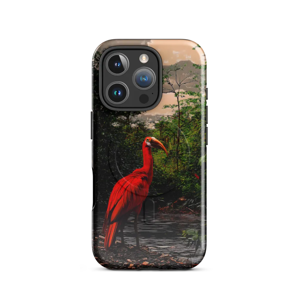 Enigmatic Elegance: The Scarlet Observer