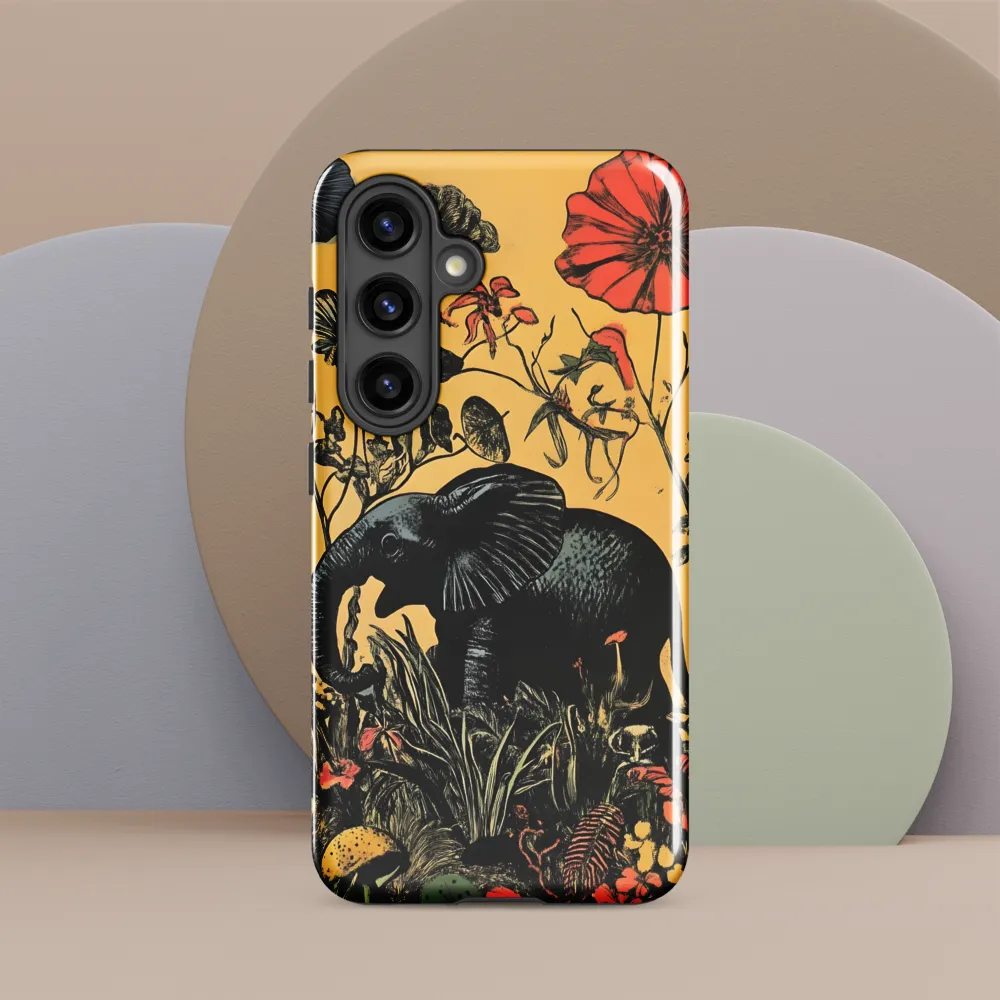 Floral Majesty: The Elephant's Sanctuary