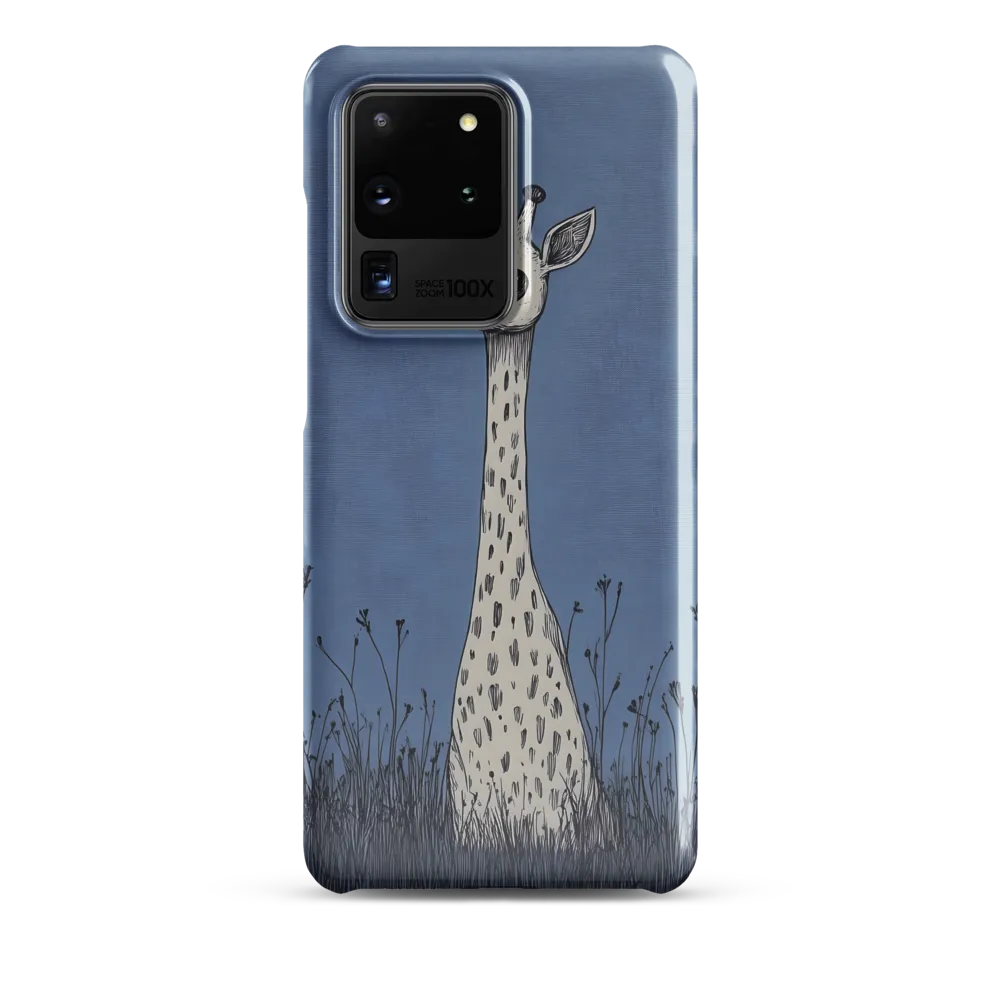 Whimsical Giraffe in Blue