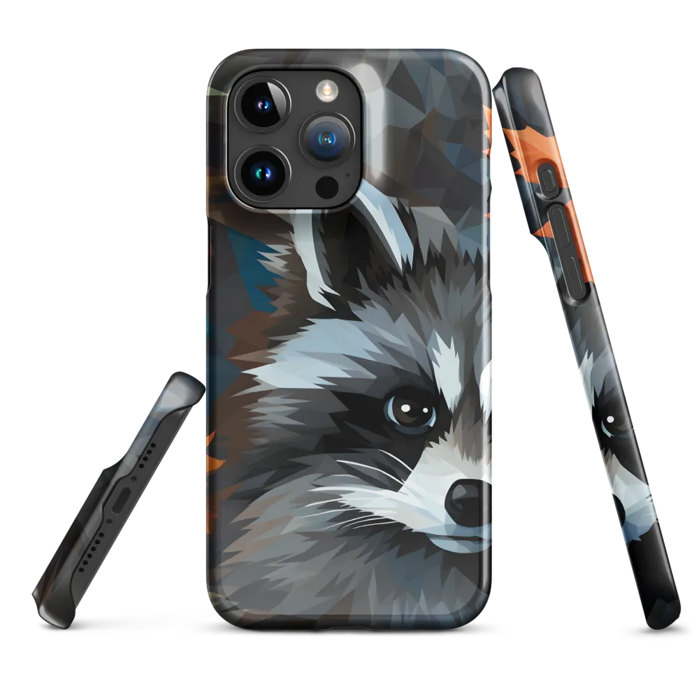 Whispers of Autumn: The Raccoon's Gaze | Phone Case |  15 Pro Max | Snap Case | Glossy