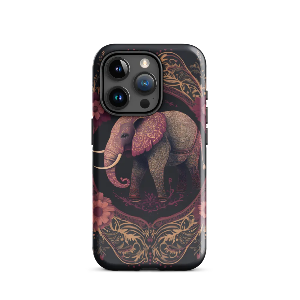 Regal Reverie: The Ornate Elephant | Phone Case |  15 Pro | Tough Case | Glossy