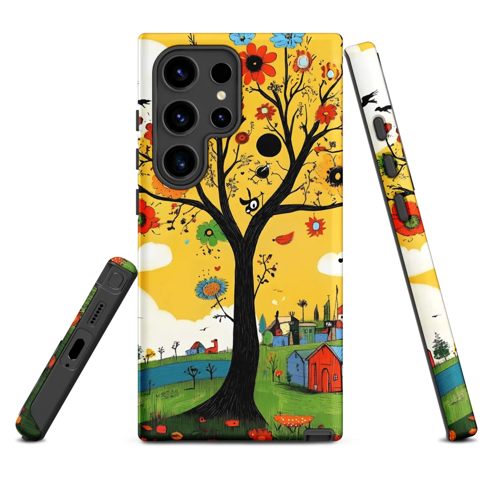 Whimsical Blooms of Life | Phone Case |  S24 Ultra | Tough Case | Matte
