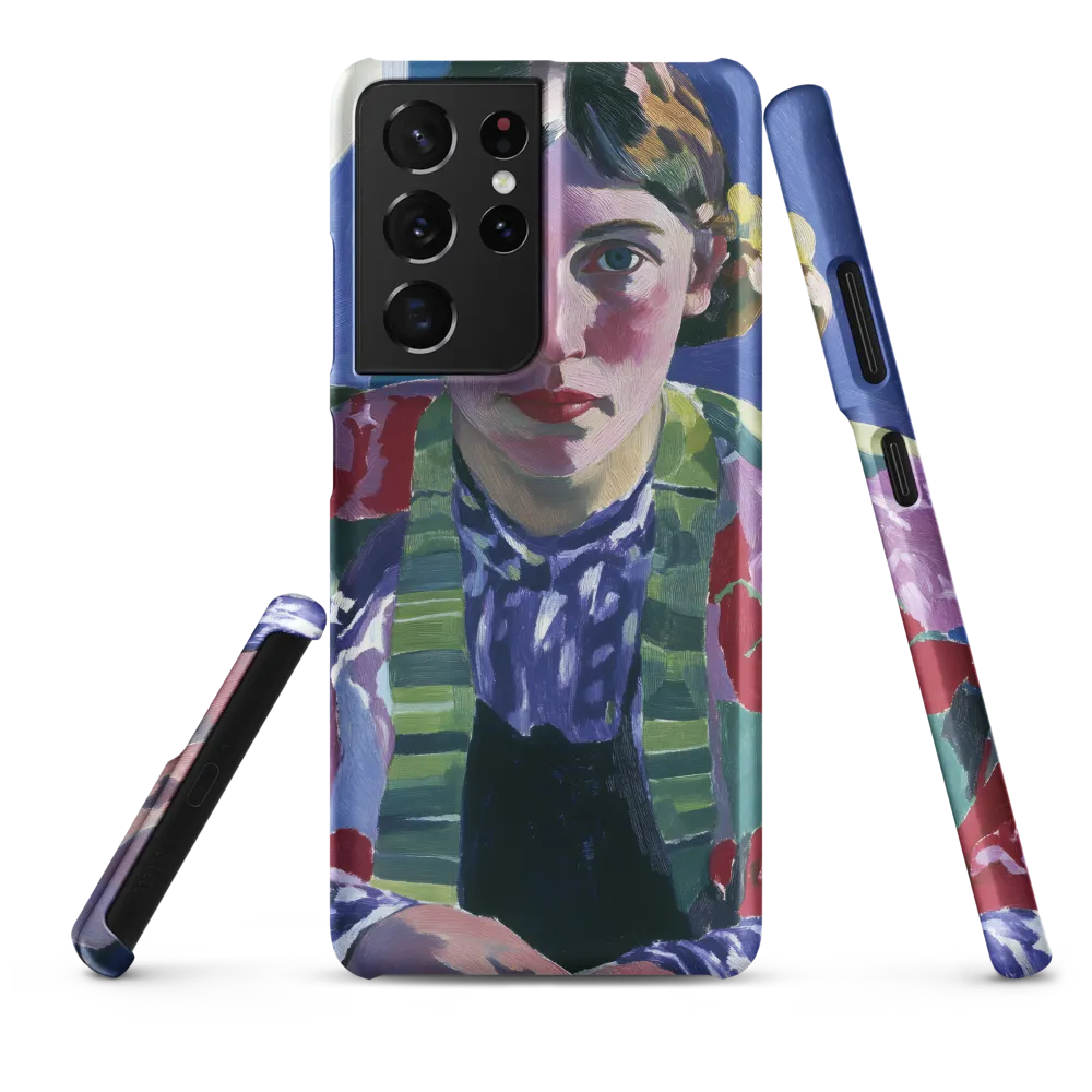 Vibrant Gaze: A Modernist Portrait