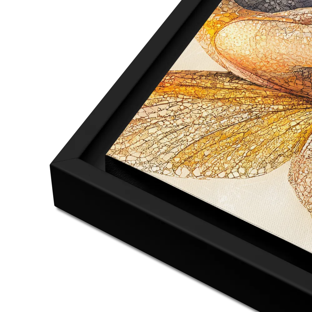 Whispers of the Frosted Meadow | Canvas with Black Frame | 12″×16″
