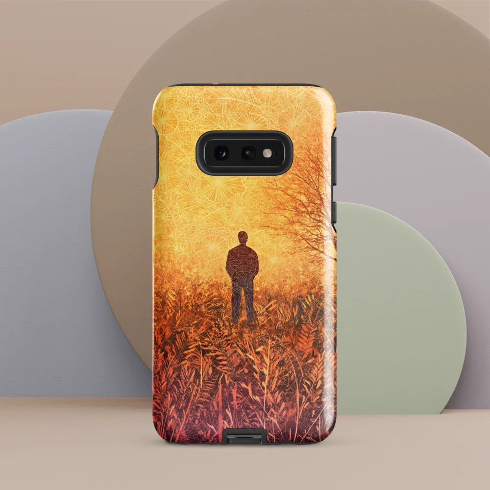Contemplation in a Surreal Landscape