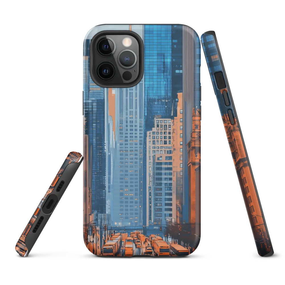 Urban Symphony in Blue and Orange