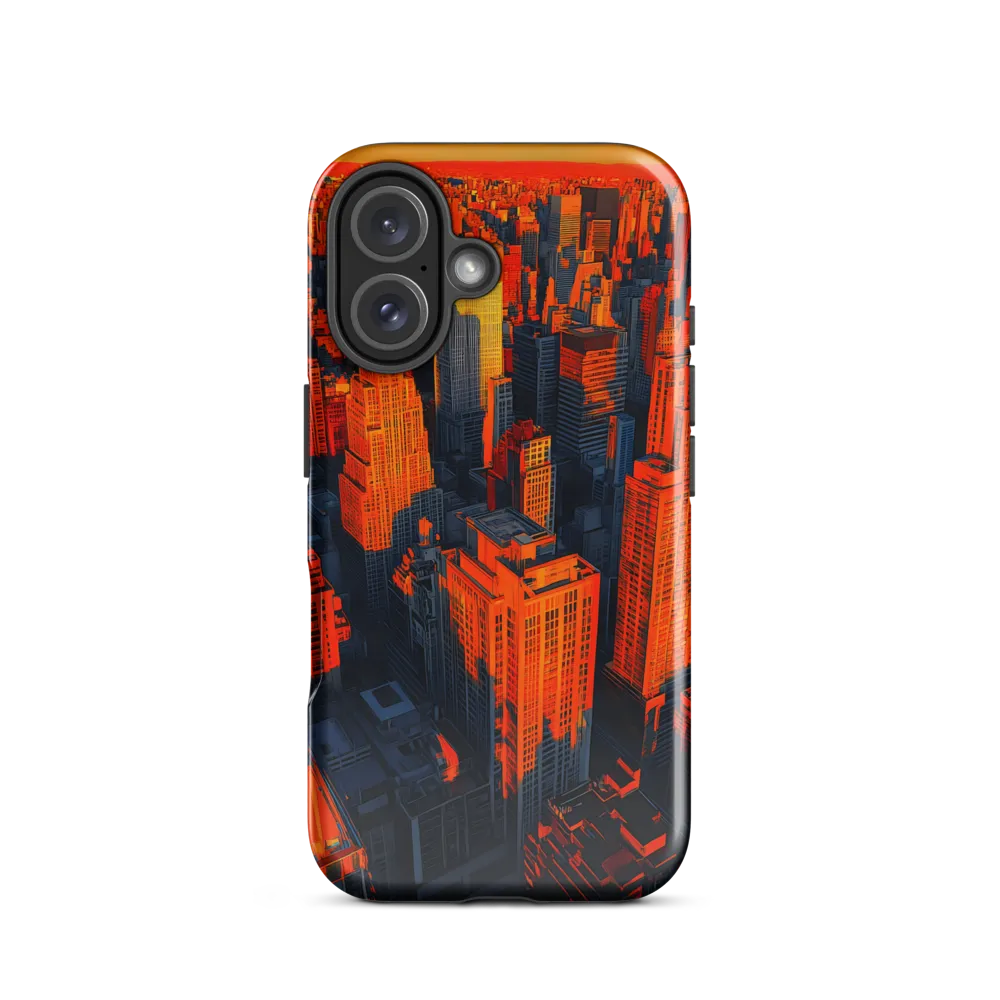 Urban Dawn: A Digital Ode to Skyscrapers | Phone Case |  16 | Tough Case | Glossy