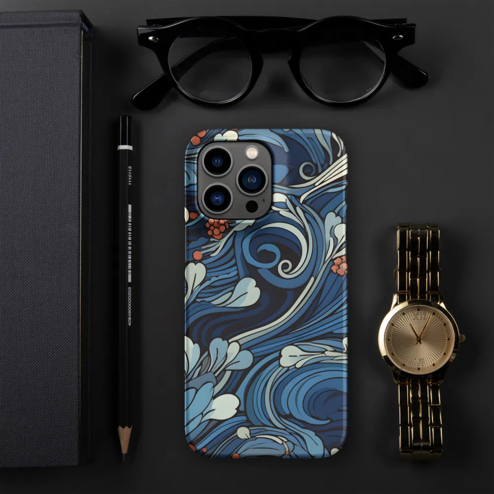 Nature's Elegance: An Oceanic Tapestry | Phone Case |  14 Pro Max | Snap Case | Matte