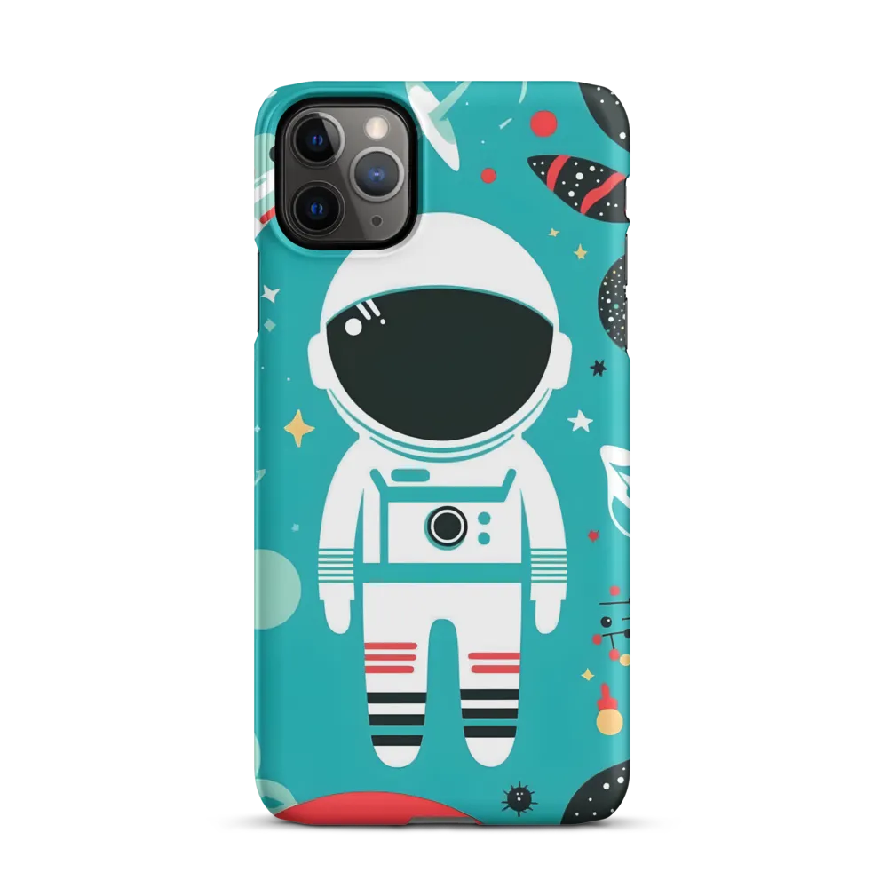 Whimsical Astronaut in Cosmic Wonderland