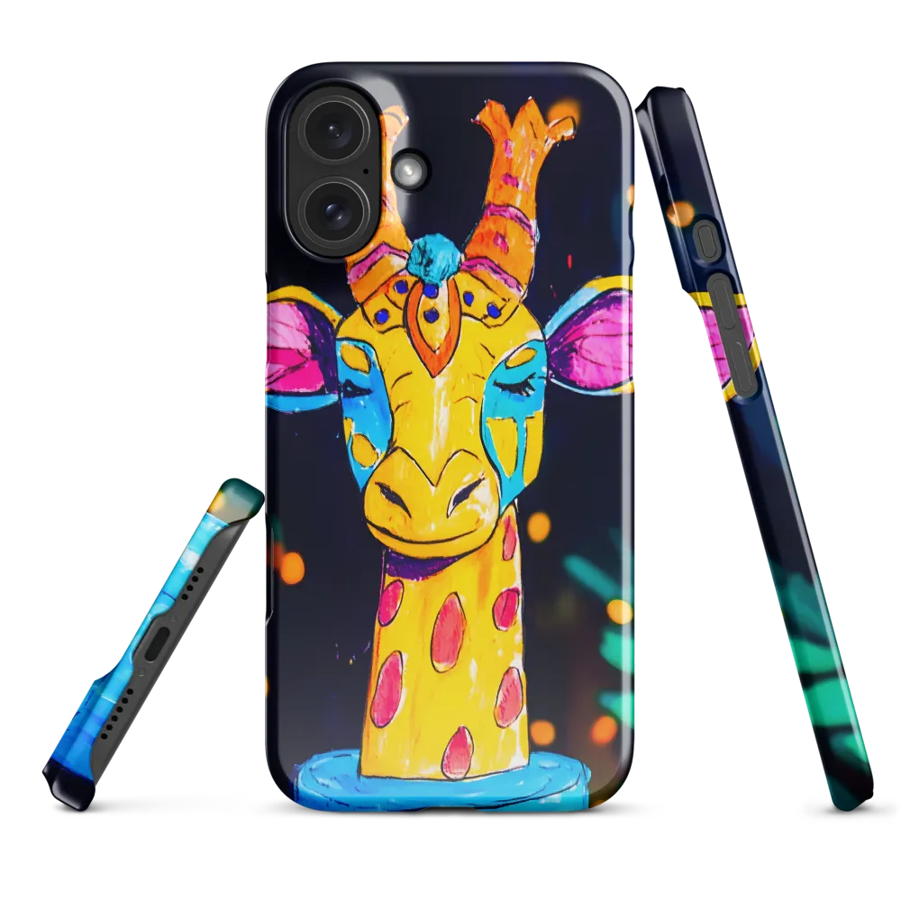 Whimsical Giraffe in Vibrant Colors