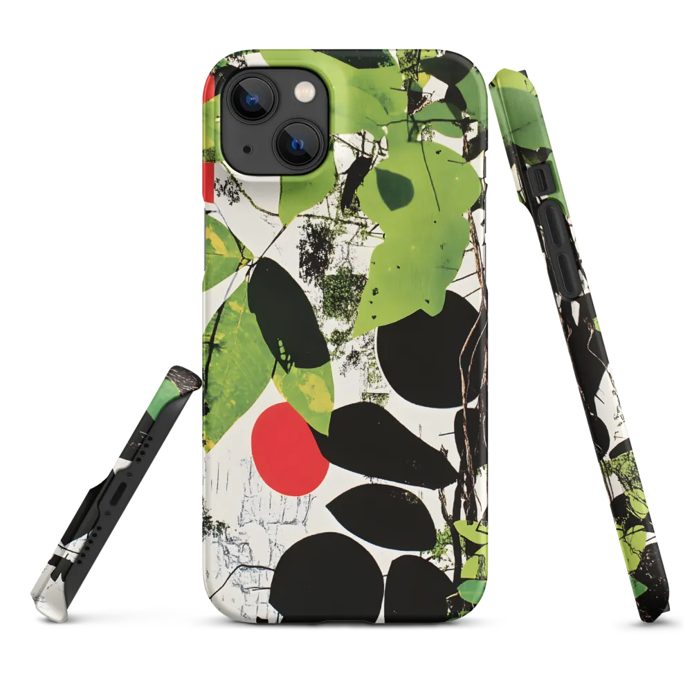 Nature's Geometry: A Contemporary Collage | Phone Case |  14 Plus | Snap Case | Matte