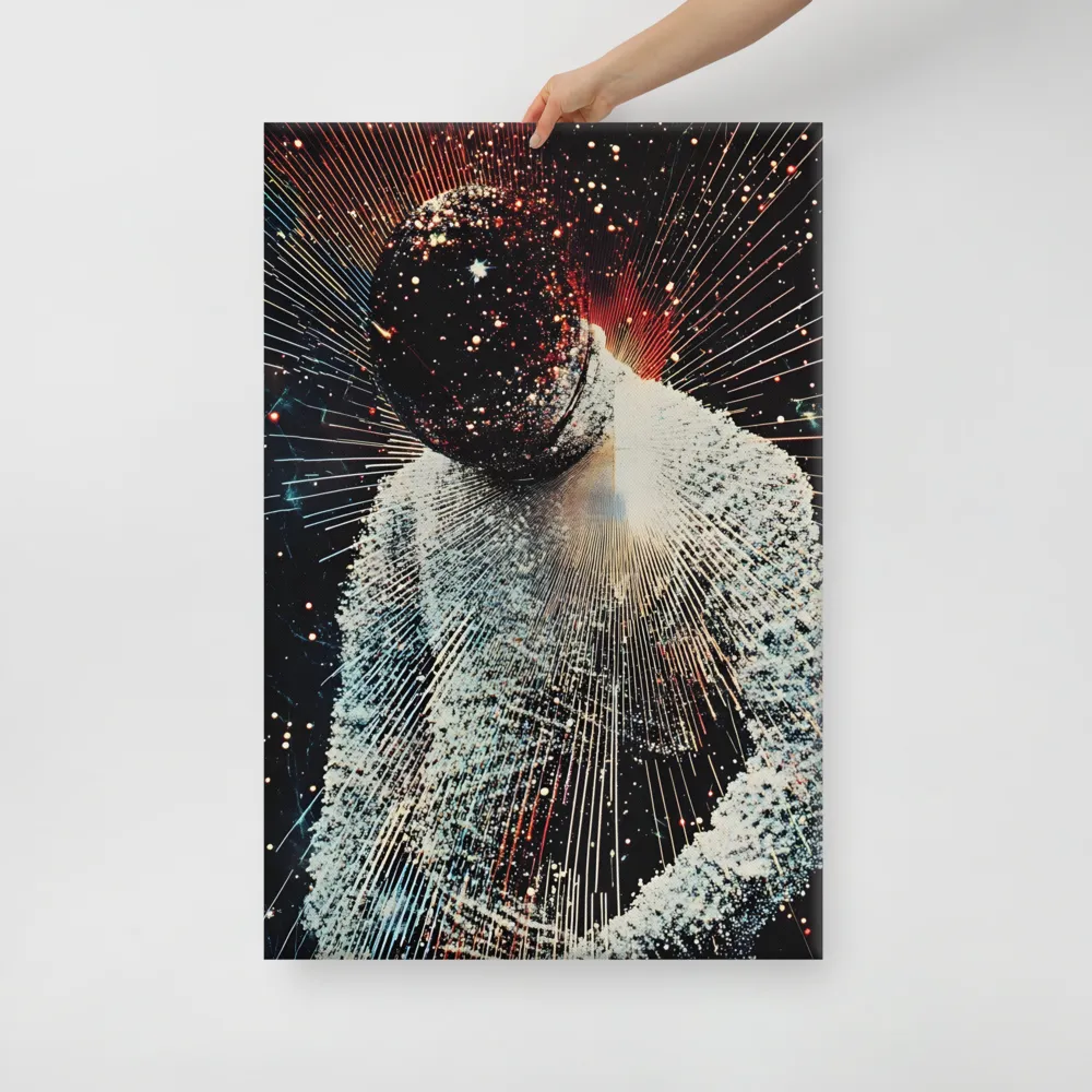 Ethereal Astronaut: A Journey Through the Cosmos | Canvas | 24″×36″