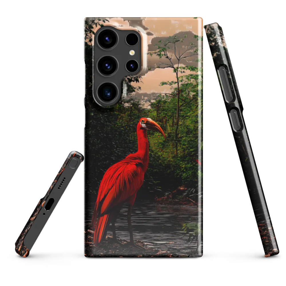 Enigmatic Elegance: The Scarlet Observer