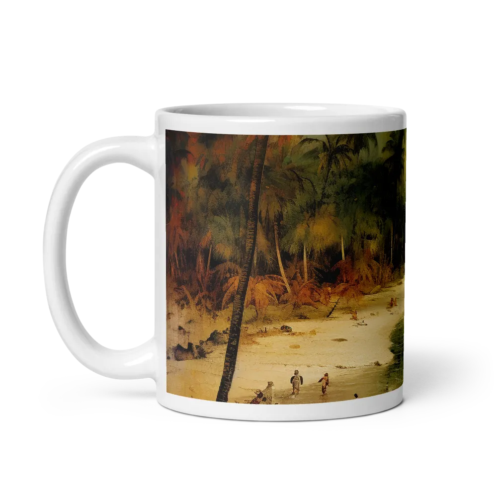 Elysian Shores at Dusk | Mug with White inside | 11 oz