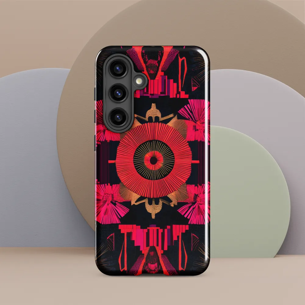 Dynamic Geometric Symphony | Phone Case |  S24 | Tough Case | Glossy