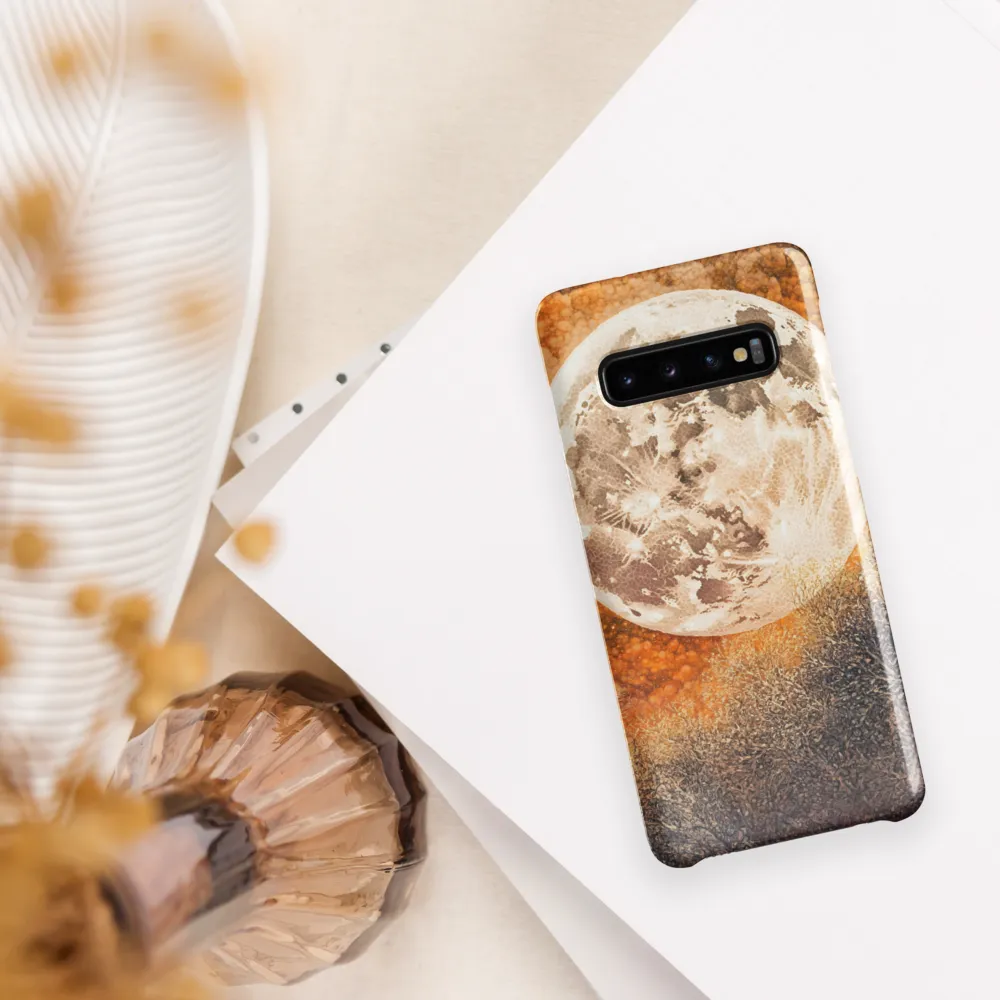 Luminous Serenity: The Enchanted Moon | Phone Case |  S10 | Snap Case | Glossy