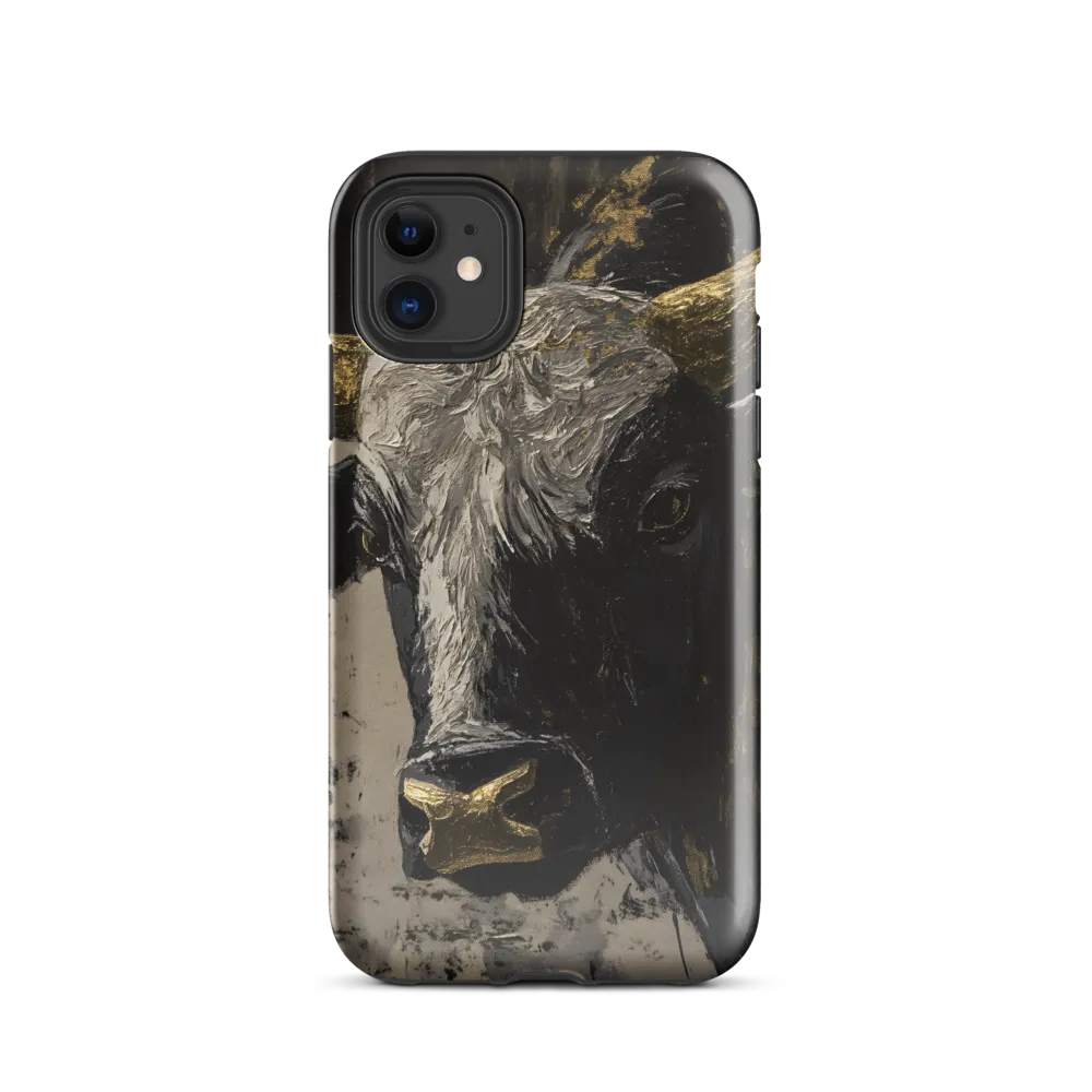 Majestic Bull: The Power in Black and Gold