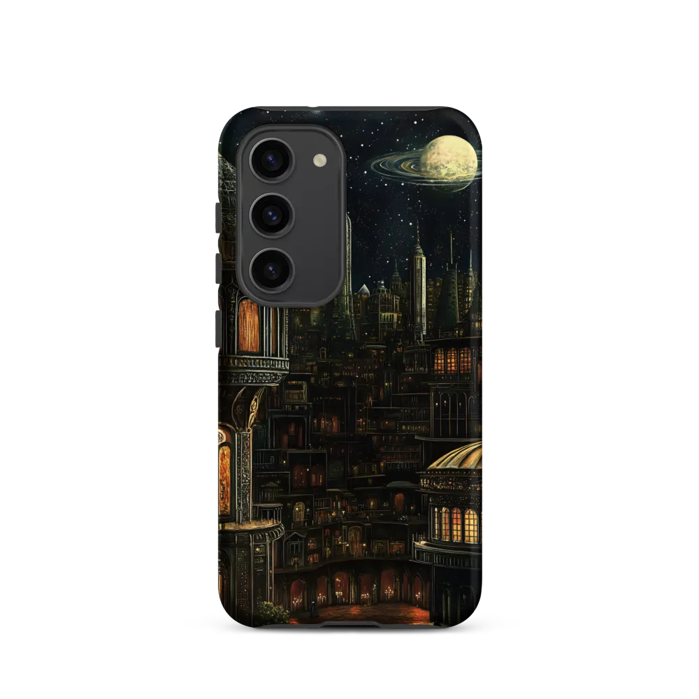 Celestial Enigma: A Surreal Cityscape