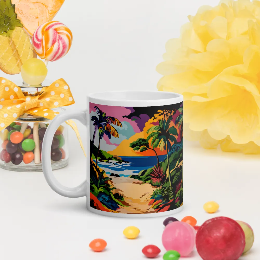 Tropical Sunset Escape | Mugs | Multiple Sizes & Colors