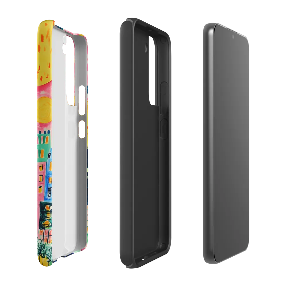 Whimsical Cityscape | Phone Case |  S22 Plus | Tough Case | Matte
