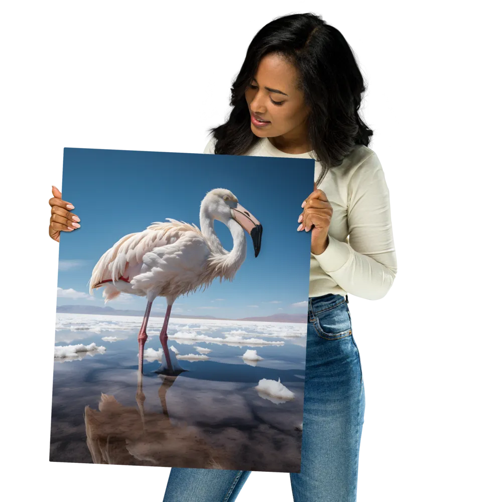 Graceful Solitude of a Flamingo