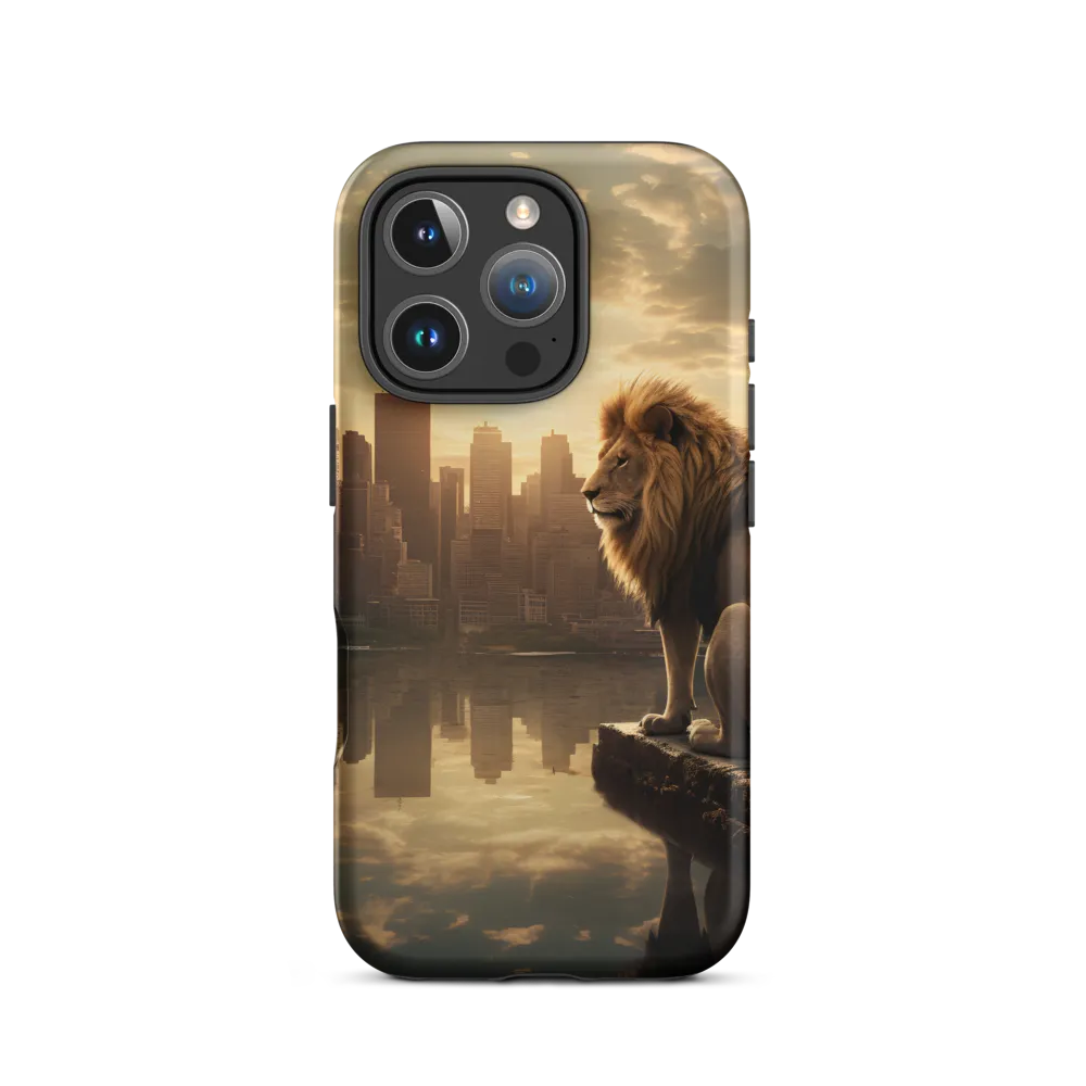 The Lion's Gaze Over the Urban Symphony