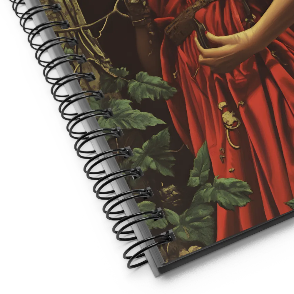 The Enigmatic Cloaked Traveler | Spiral Notebook